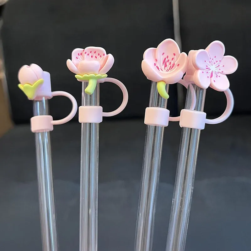 Spring Blooms Straw Cover - Set Of Four media 1