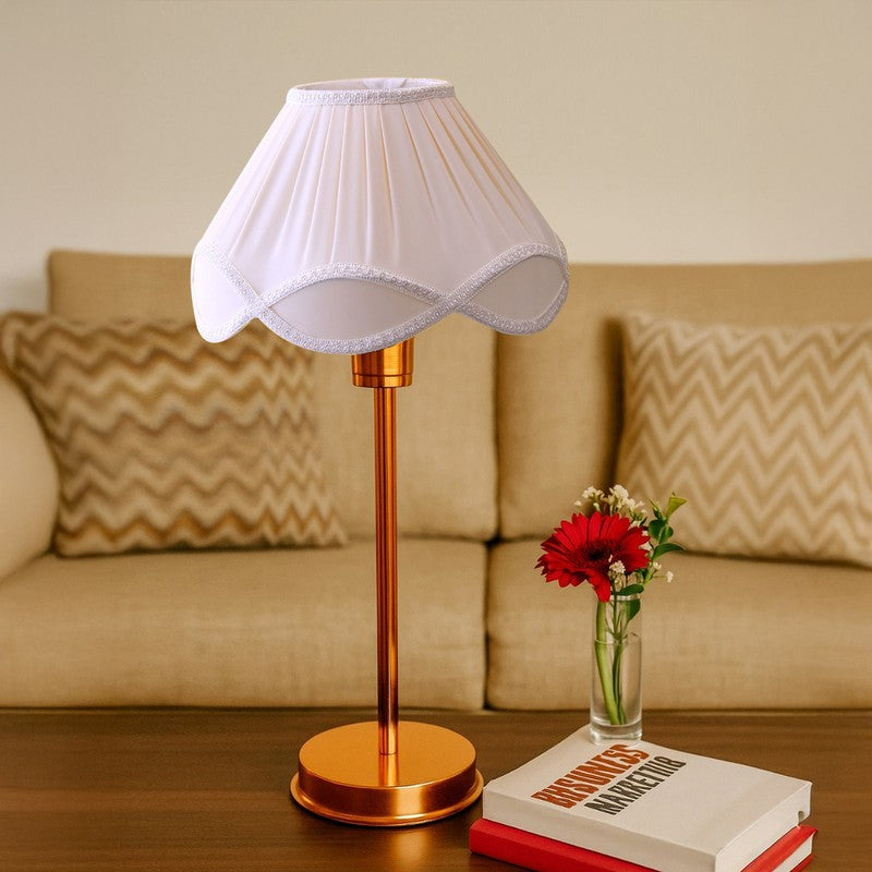 Kavira Elro Metal Table Lamp - White media 4