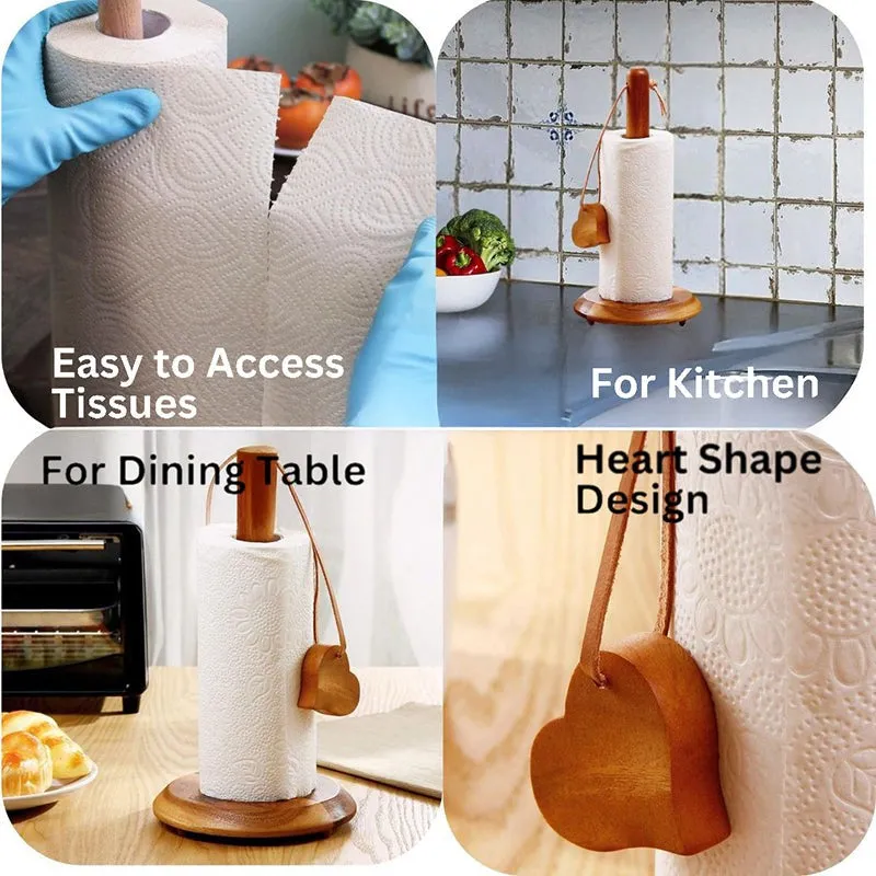 Strivon Wood Tissue Holder - Brown media 6