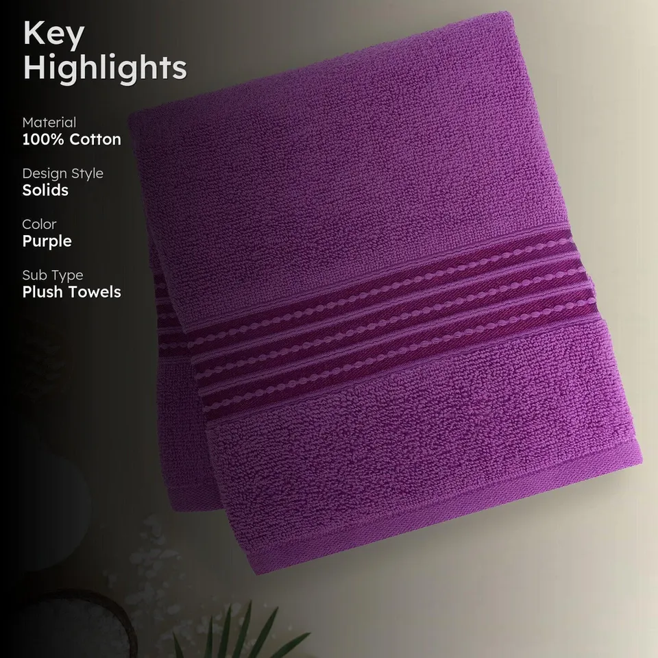 Micro Cotton LuxeDry Soothe Bath Towel - Purple media 2