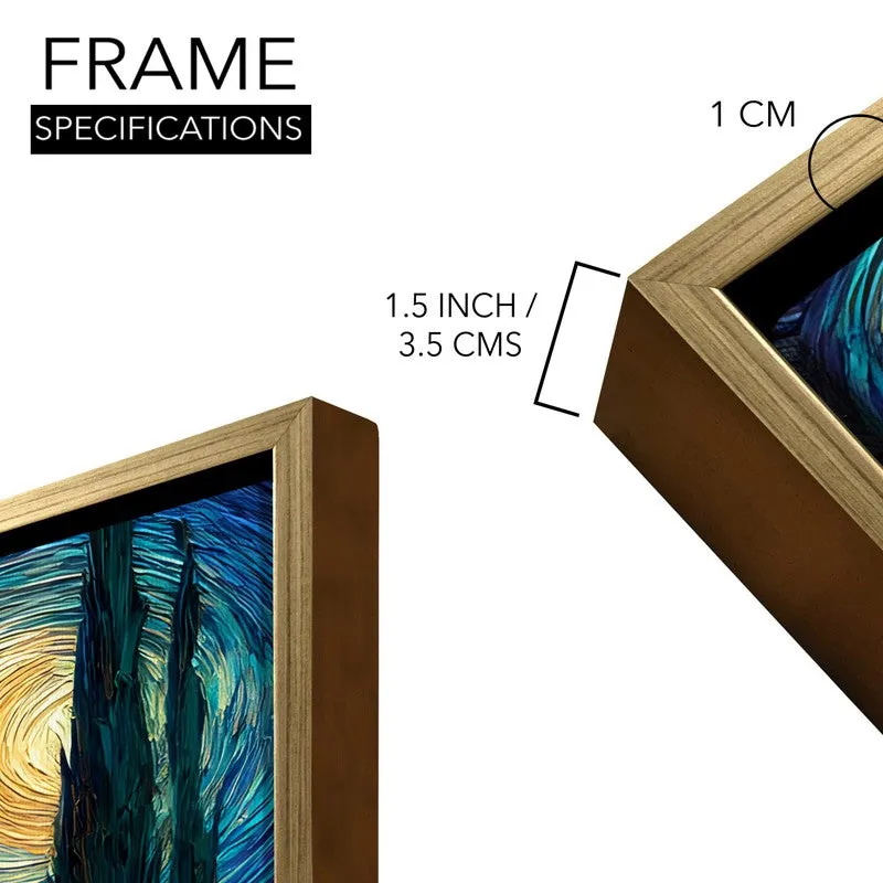 Velvet Spiral Canvas Wall Painting With Frame media 8