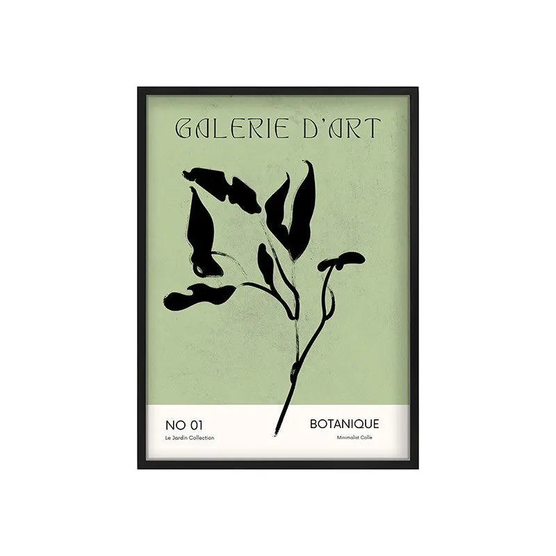 Herbarium Canvas Wall Painting With Black Frame media 3