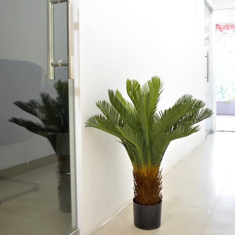 Botani Artificial Areca Plant With Black Plastic Pot - 3.1 Feet media 6