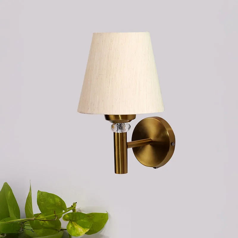 Aquilla Steel & Cotton Wall Lamp - Ivory media 3