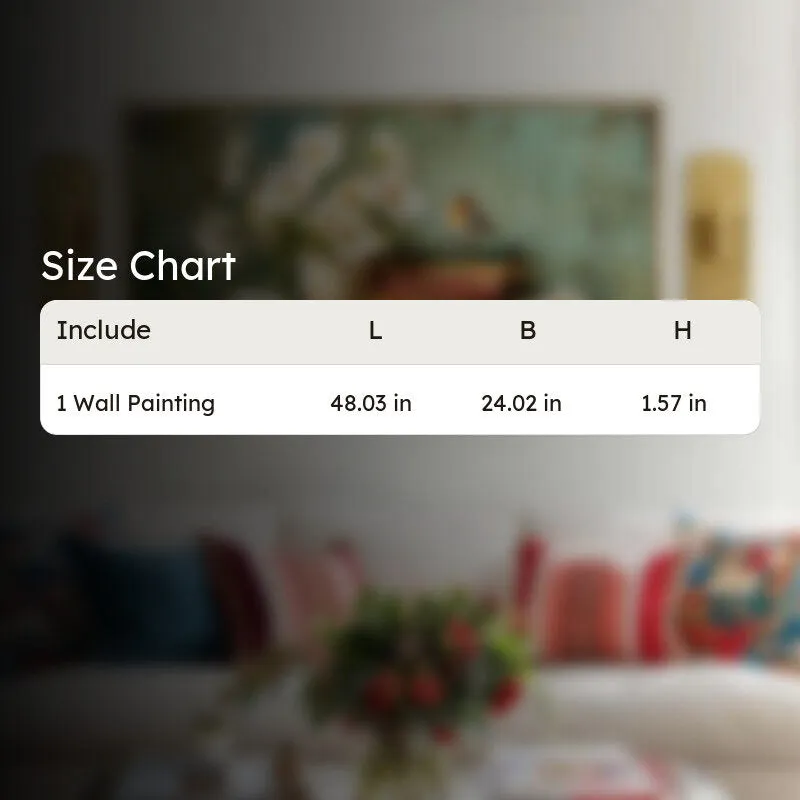 Painterly Touch Canvas Wall Painting With Frame media 10