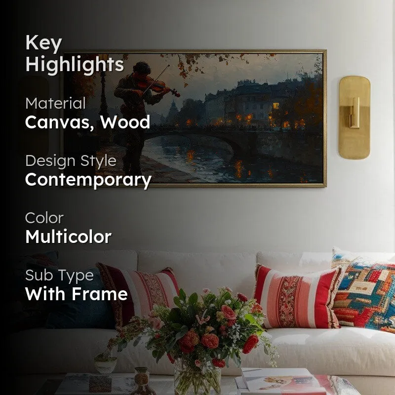 Streetlight Song Canvas Wall Painting With Frame media 2