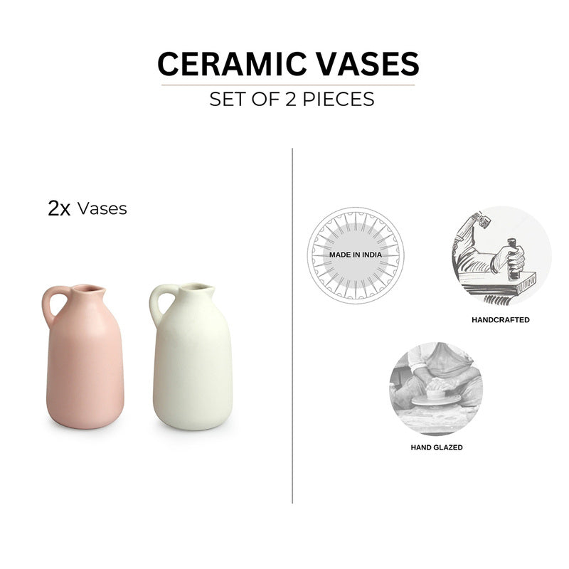 Blush Bloom Vase - Set Of Two media 4