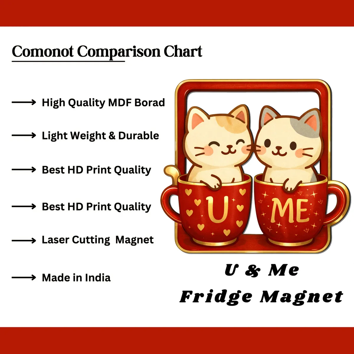 CuteCatch MDF Fridge Magnet media 3
