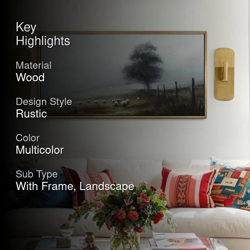 Vintage Foggy Countryside Wall Art media 2