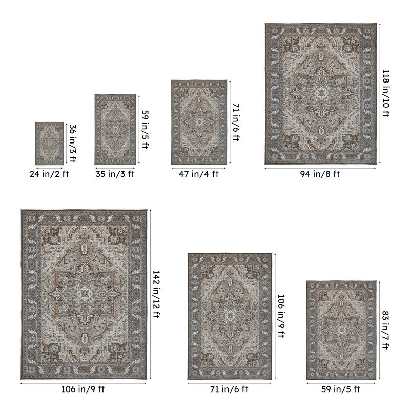 Ranvi Ethnic Anti Slip Carpet media 10