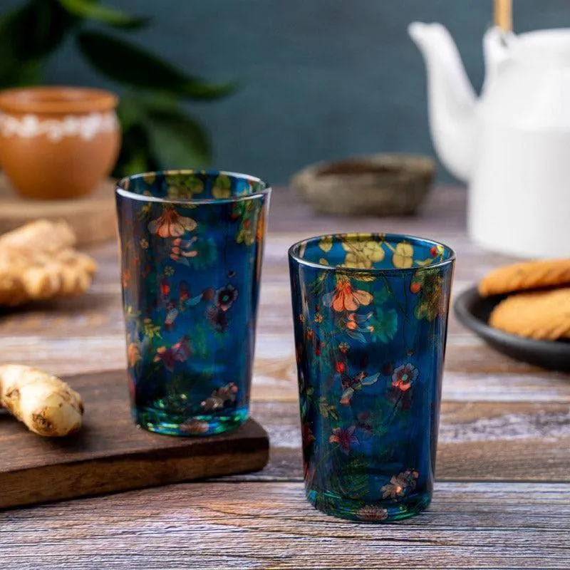 Floral Bliss Chai Glass - Set of Two media 1