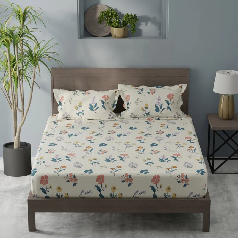 Spring Nest Single Microfiber Bedsheet - 120 GSM media 1
