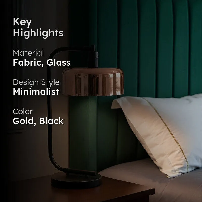 AarviDecor Trenton Accent Metal Table Lamp - Copper media 2