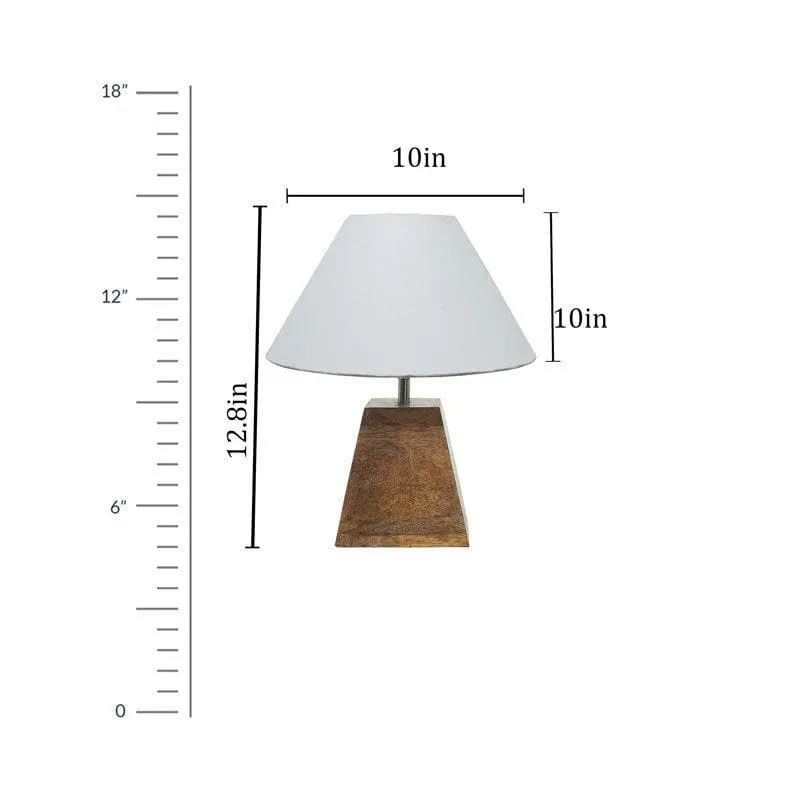 Pyramid Perfection Valeria Fabric Table Lamp - Beige,Brown media 5