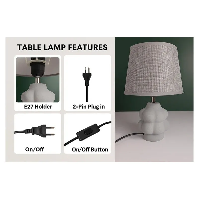 Sorellian Cotton Table Lamp - Grey media 5