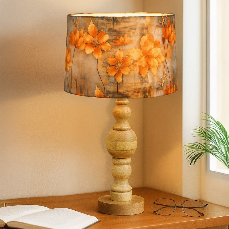 ZenithAura Adjus Wooden Table Lamp - Multicolor