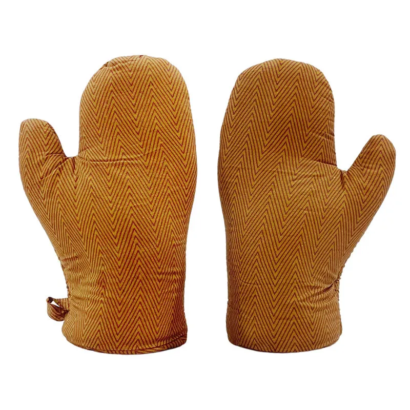 Swayam Keras Kitchen Gloves (Tan) - Set Of Two media 4