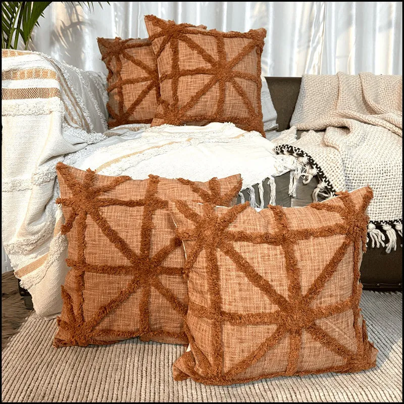 Terra Weft Tufted Cushion Cover Set - Set Of Four media 2