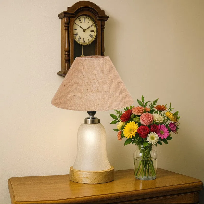 Zoravelle Wooden Table Lamp - Beige media 4