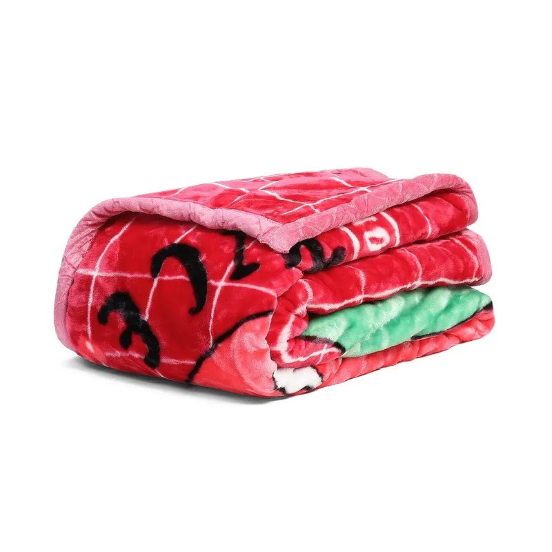 Monte Carlo Berry Bliss Throw Blanket - 600 GSM media 5