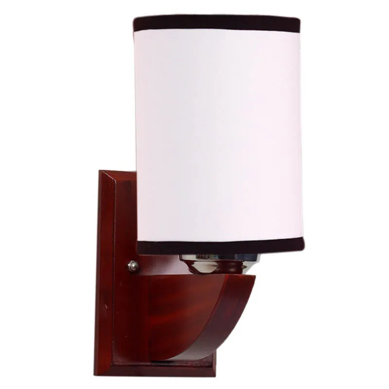 A La Mode Cylindrical Wooden Wall Lamp media 5