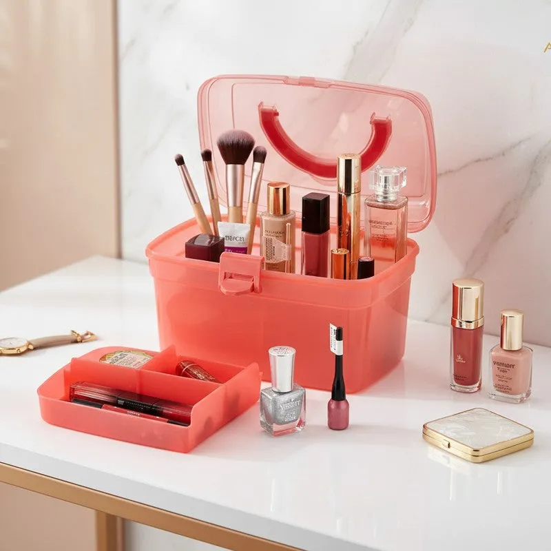 CarrySafe Plastic Storage Box - Pink media 1