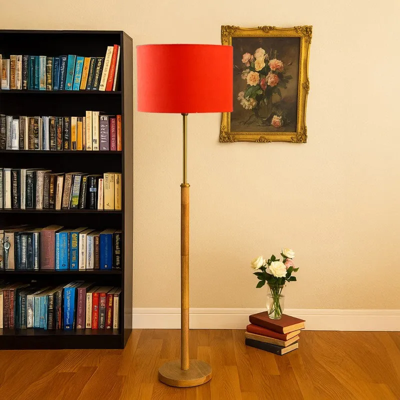 Twilight Wooden Floor Lamp - Orange media 3