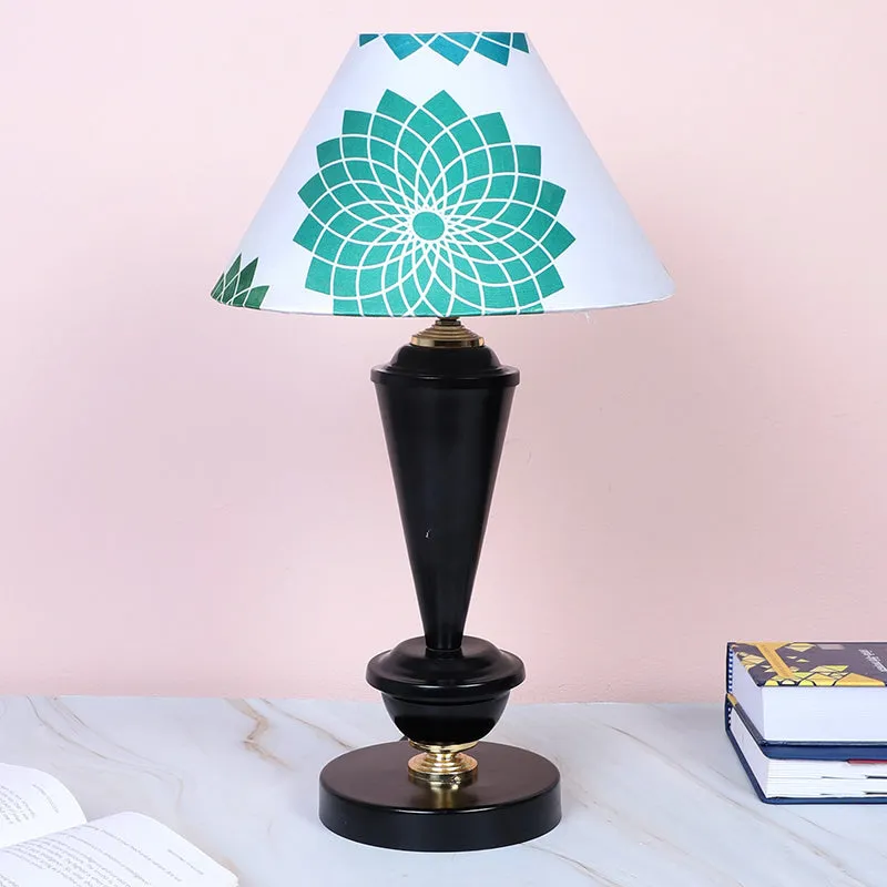 Akari Hydra Printed Iron Table Lamp - Green,Black,White media 2