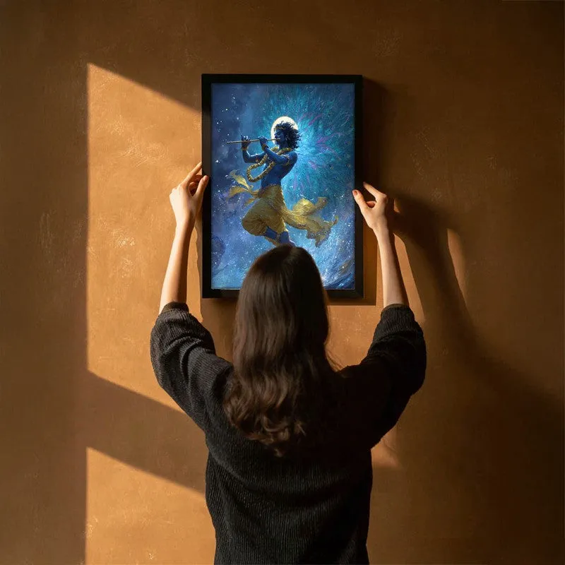 Lord Krishnas Cosmic Divine Dance III Archival Paper Wall Art media 6