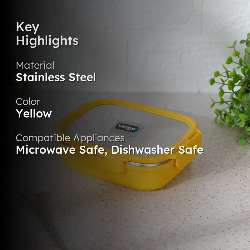 Vault Microwave Safe Lunch Box (Yellow) - 575 mL media 2