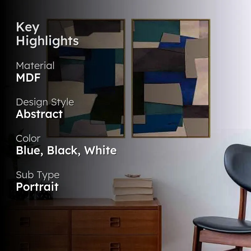 Square Squared Wall Art - Set Of Two media 2