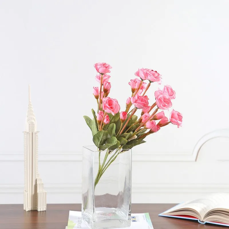 Mini Rose Artificial Flowers - Pink media 4