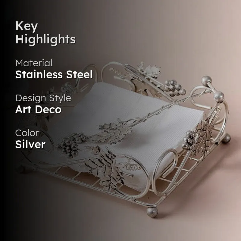 Lustre Napkin Holder - Silver media 2