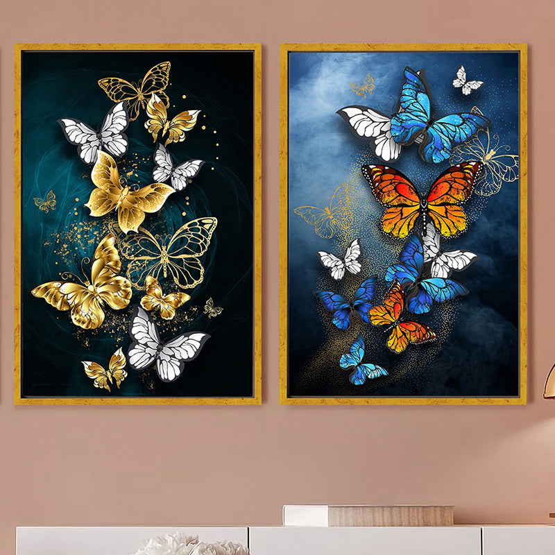 Duality Of Butterflies Wall Art - Set Of Two