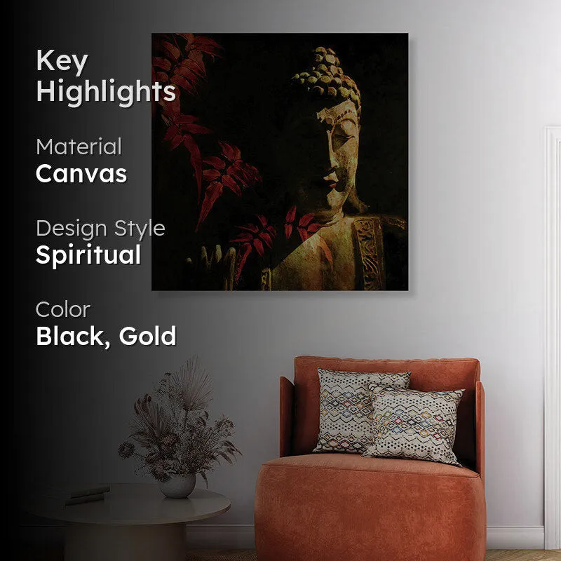 Buddha In Shadow Canvas Wall Art media 2