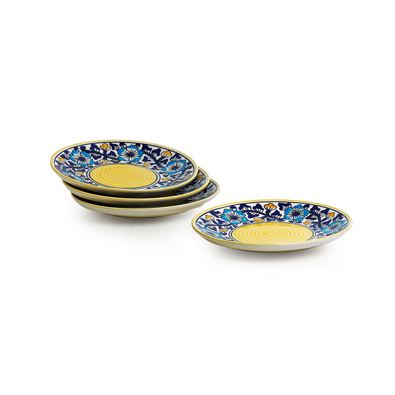Indigo Garden Ceramic Quarter Plate - Set Of Four media 3