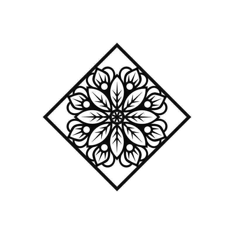 Esso Mandala Black Iron Wall Accent media 3