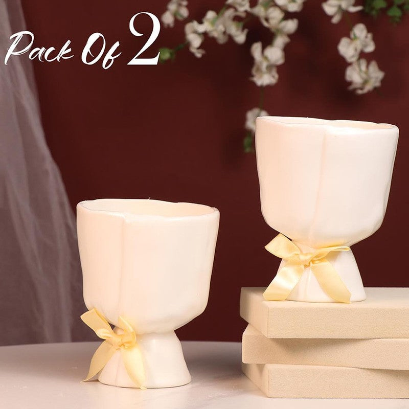 Blossom Bow Vase - Set Of Two media 3