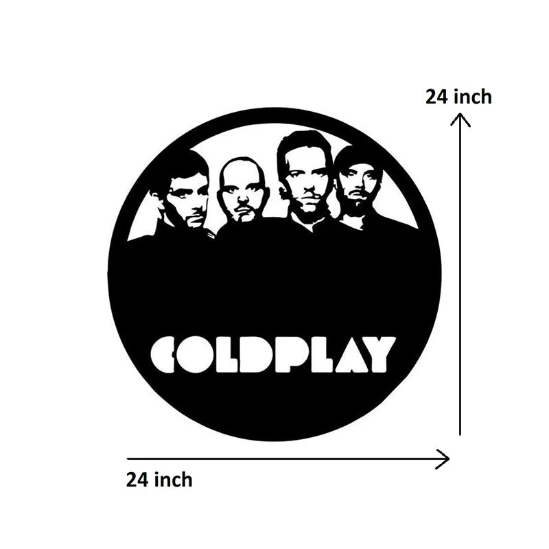 Coldplay Black Iron Wall Accent media 5