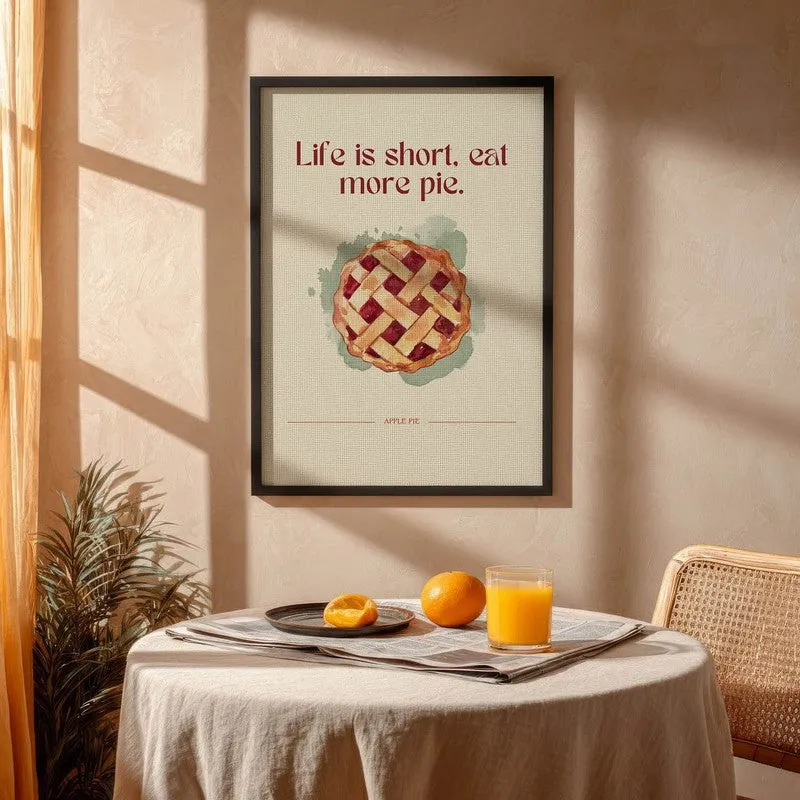 Crust Confession Archival Canvas Wall Art - Black media 4