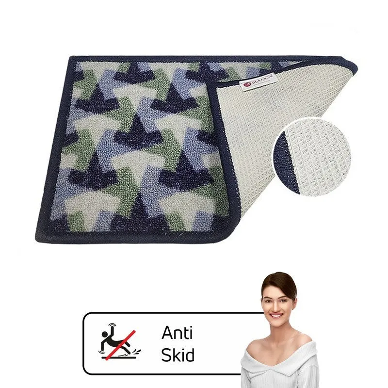 Niro Geometric Nylon Door Mats - Blue,Green media 7