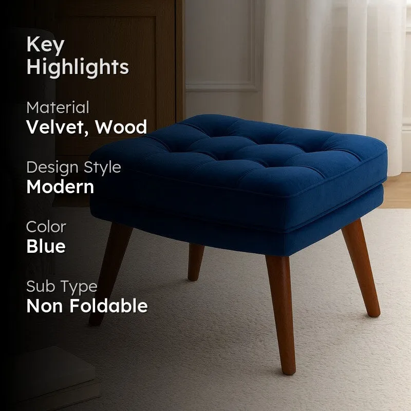 Cresvino Prime Ottoman - Blue media 2