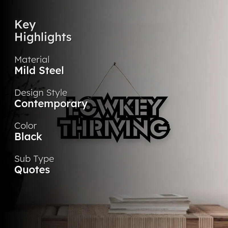Lowkey Thriving Mild Steel Wall Accent media 2