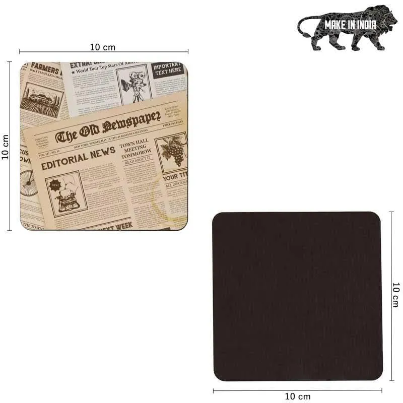 Newspaper Edit Coaster - Set Of Four media 6