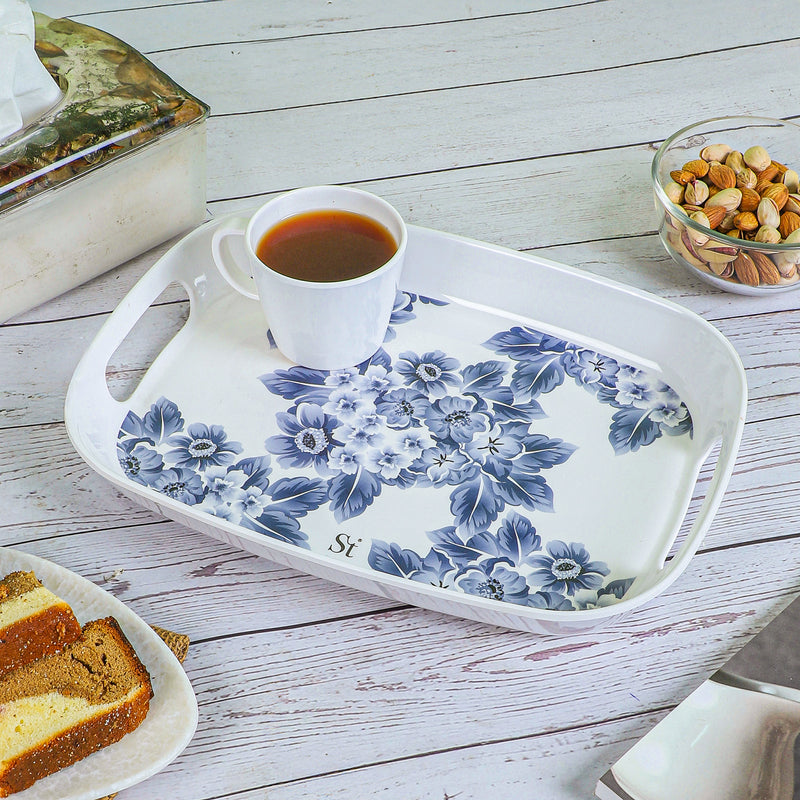Orchid Blooms Melamine Serving Tray