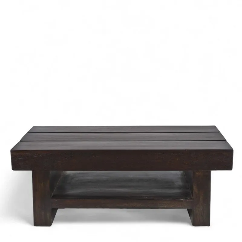 Cavero Sheesham Wooden Center Table - Black media 6