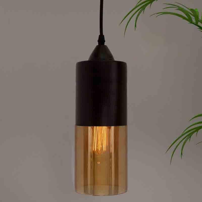 Capsule LED Glass Ceiling Lamp - Black media 4