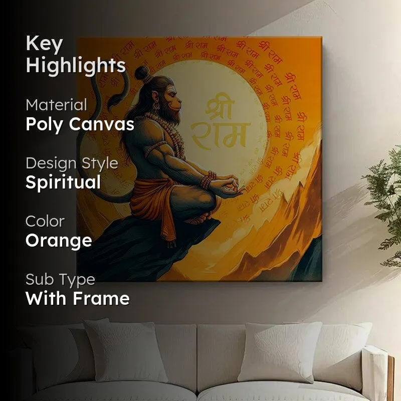 Cosmic Hanuman Wall Painting media 2