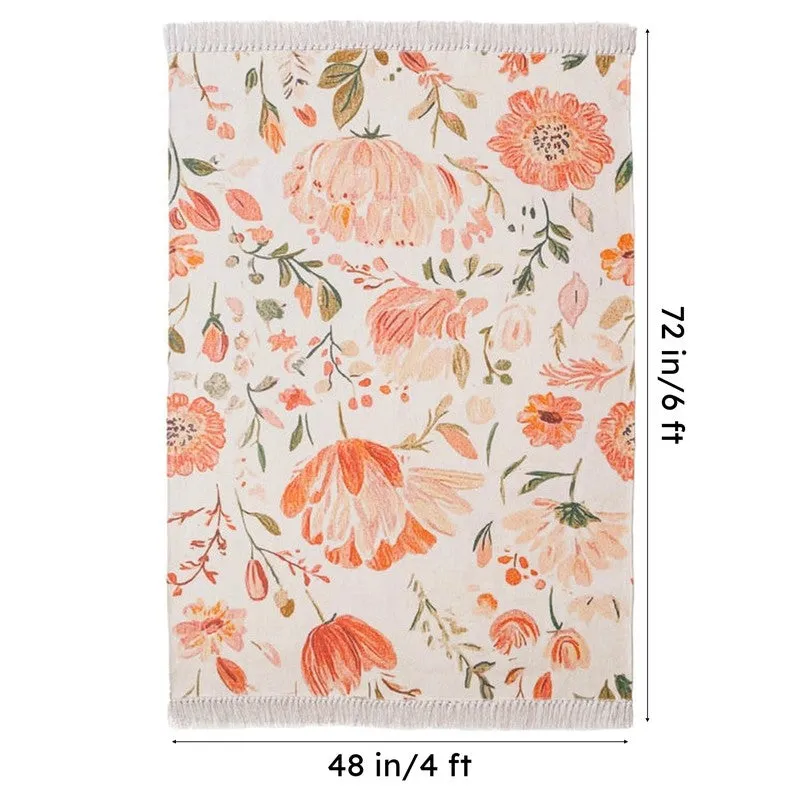 Padhmaja Handwoven Cotton Rug media 9