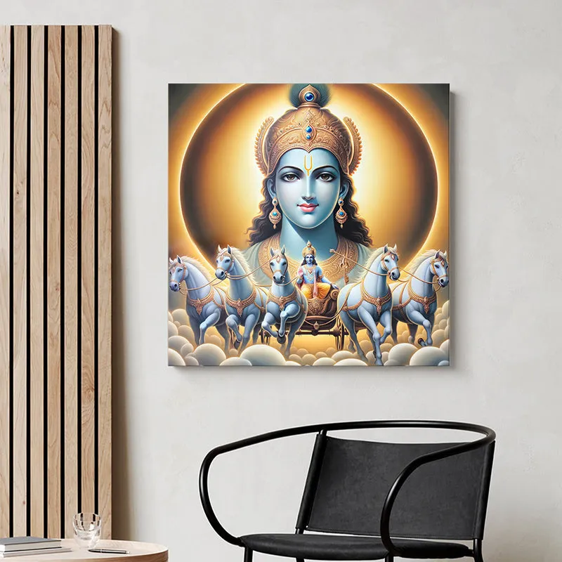 Adithya Ratha Poly Canvas Wall Painting media 1
